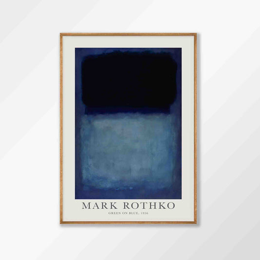Mark Rothko – Blue in Tasmanian Oak Frame | Atollo Printshop