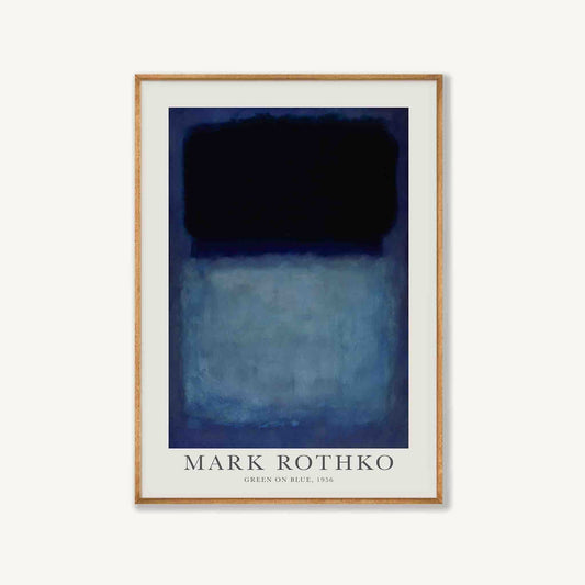 Mark Rothko – Blue in Tasmanian Oak Frame | Atollo Printshop