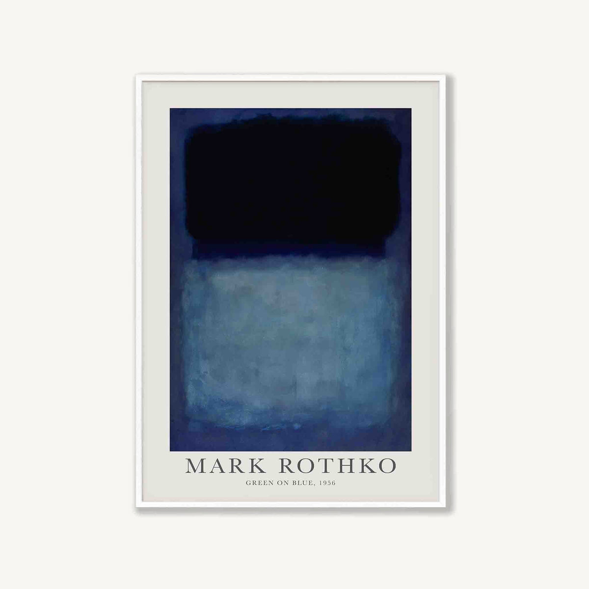 Mark Rothko – Blue in Matte White Frame | Atollo Printshop
