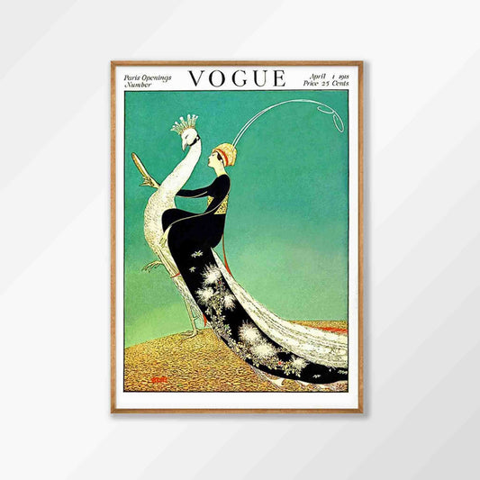 Vogue Magazine Cover April 1918 in Tasmanian Oak Frame | Atollo Printshop