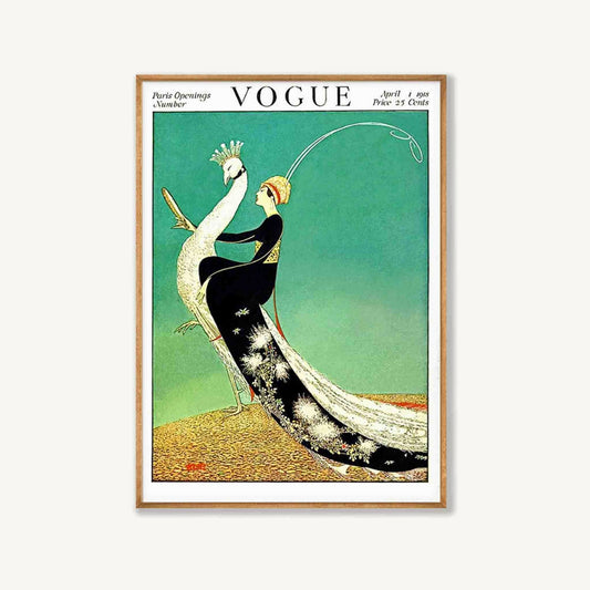 Vogue Magazine Cover April 1918 in Tasmanian Oak Frame | Atollo Printshop