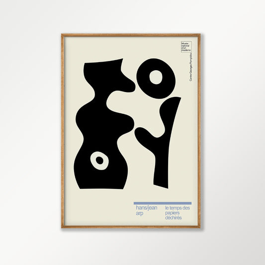 Hans Arp Minimal Exhibition in Tasmanian Oak Frame | Atollo Printshop