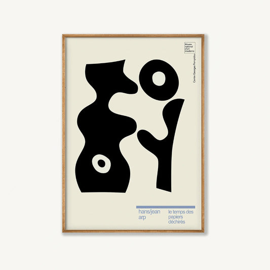 Hans Arp Minimal Exhibition in Tasmanian Oak Frame | Atollo Printshop