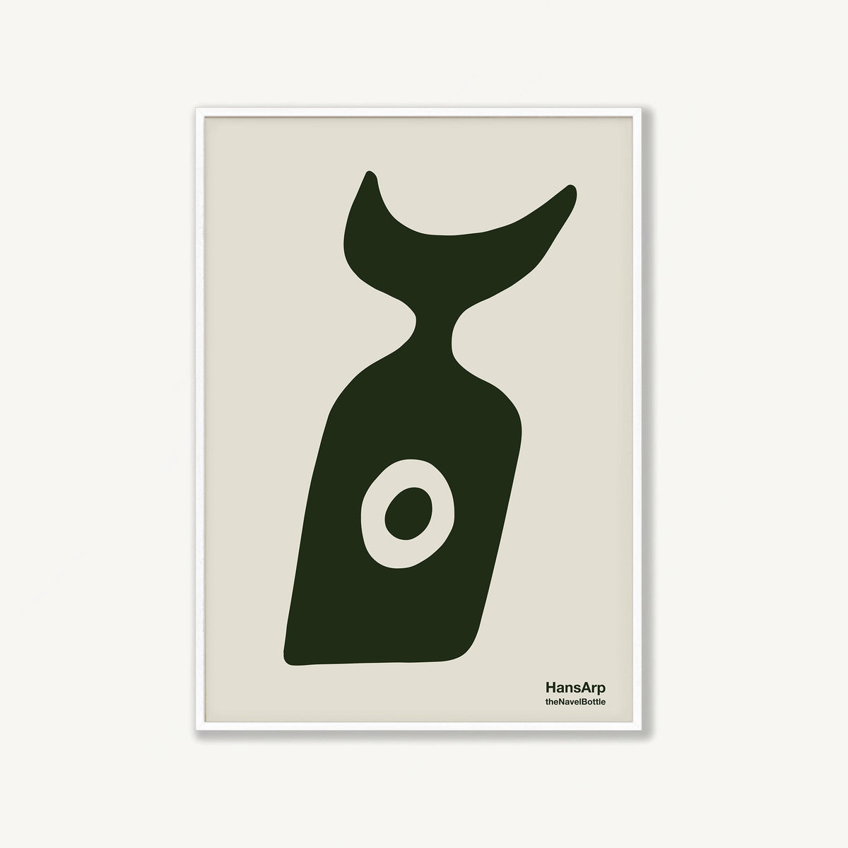 Hans Arp Sculptural in Matte White Frame | Atollo Printshop