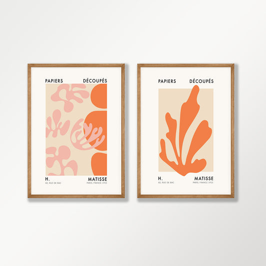 Henri Matisse – Papiers Découpés Set in Tasmanian Oak Frame | Atollo Printshop