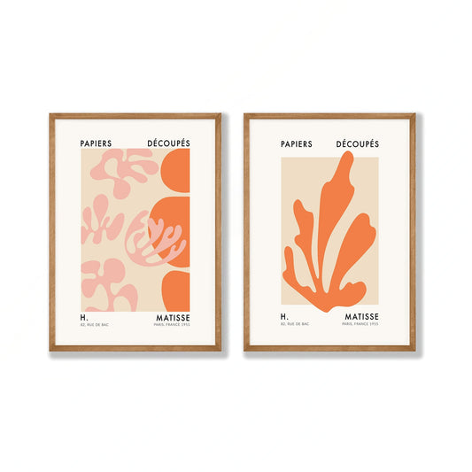 Henri Matisse – Papiers Découpés Set in Tasmanian Oak Frame | Atollo Printshop
