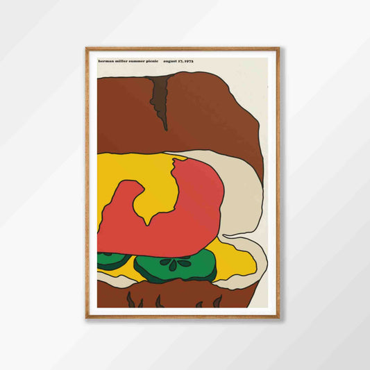 Herman Miller Burger in Tasmanian Oak Frame | Atollo Printshop