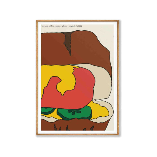 Herman Miller Burger in Tasmanian Oak Frame | Atollo Printshop