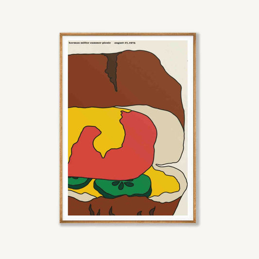 Herman Miller Burger in Tasmanian Oak Frame | Atollo Printshop