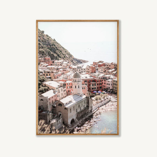 Italian Riviera in Tasmanian Oak Frame | Atollo Printshop