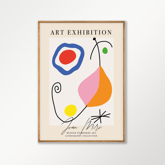 Joan Miró – Joan Miro Litho Collection MOMA in Tasmanian Oak Frame | Atollo Printshop