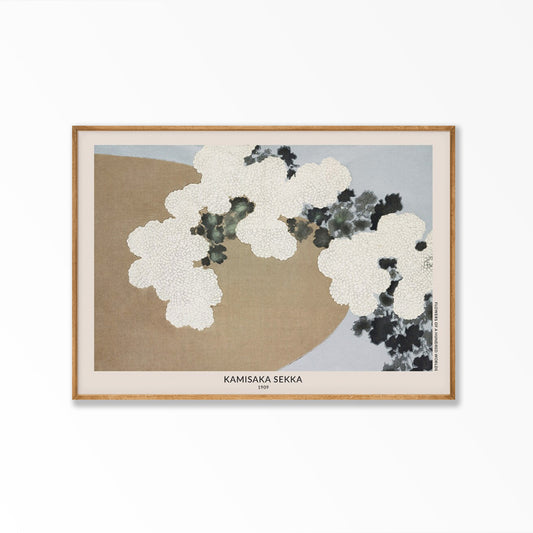 Japanese Flower by Kamisaka Sekka in Tasmanian Oak Frame | Atollo Printshop
