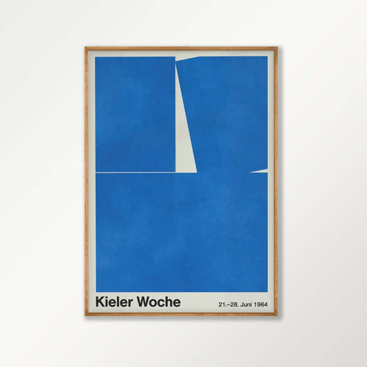Per Arnoldi β Kieler Woche 1964 in Tasmanian Oak Frame | Atollo Printshop