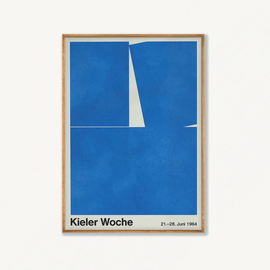 Per Arnoldi – Kieler Woche 1964 in Tasmanian Oak Frame | Atollo Printshop