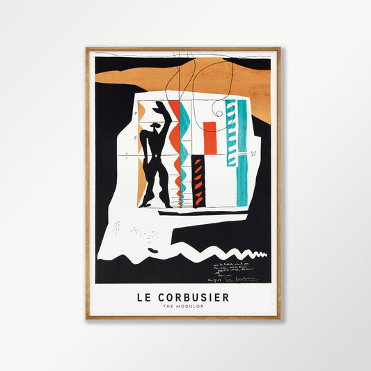 Modulor Exhibition Print by Le Courbusier in Tasmanian Oak Frame | Atollo Printshop