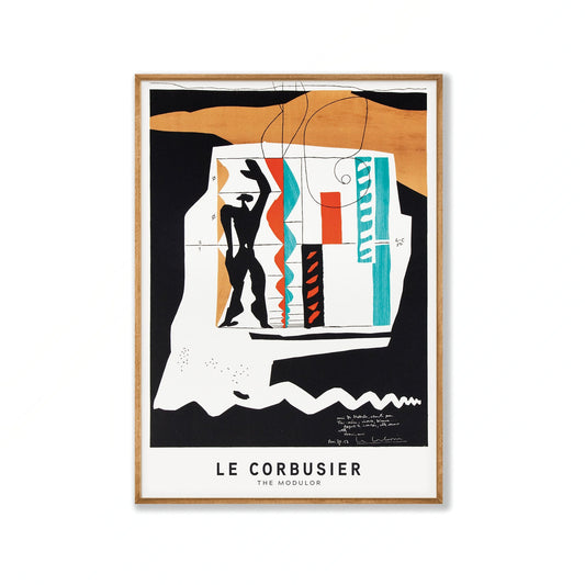 Modulor Exhibition Print by Le Courbusier in Tasmanian Oak Frame | Atollo Printshop