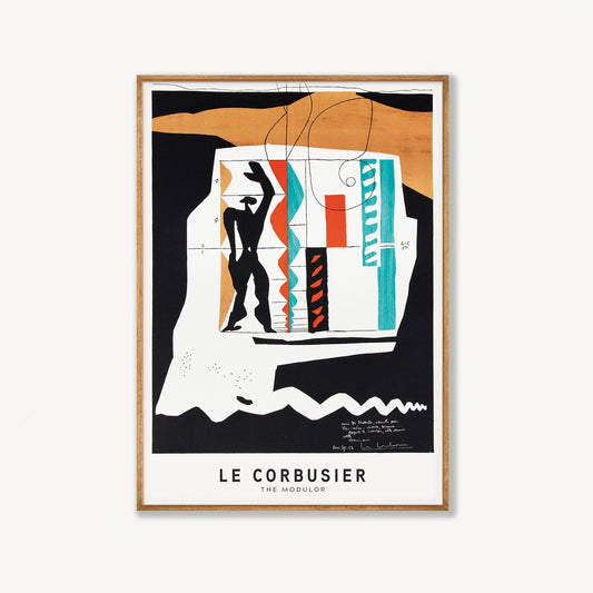Modulor Exhibition Print by Le Courbusier in Tasmanian Oak Frame | Atollo Printshop