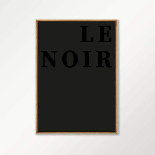 Le Noir | Abstract Noir Gallery Wall in Tasmanian Oak Frame | Atollo Printshop