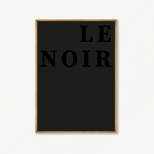 Le Noir | Abstract Noir Gallery Wall in Tasmanian Oak Frame | Atollo Printshop