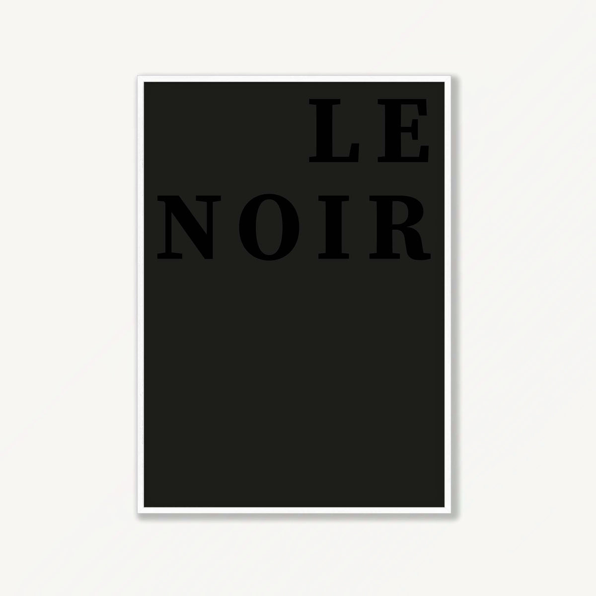 Le Noir | Abstract Noir Gallery Wall in Matte White Frame | Atollo Printshop
