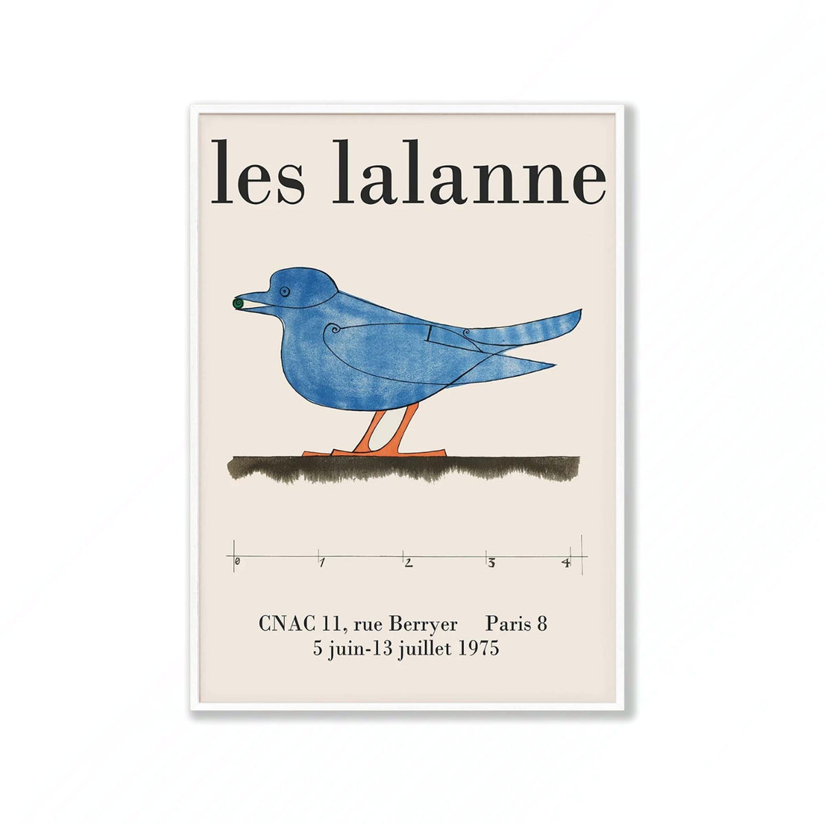 Les Lalanne French in Matte White Frame | Atollo Printshop