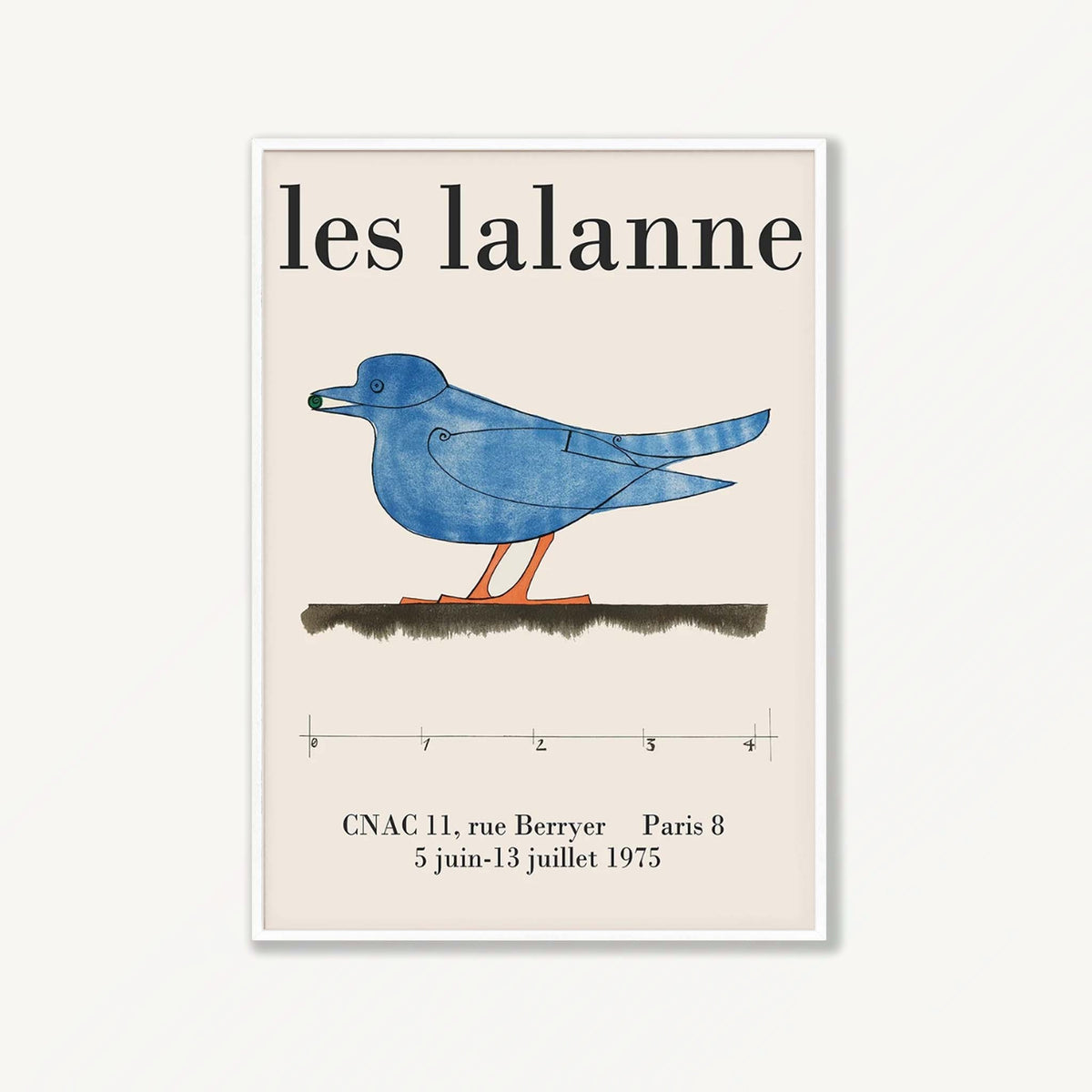 Les Lalanne French in Matte White Frame | Atollo Printshop