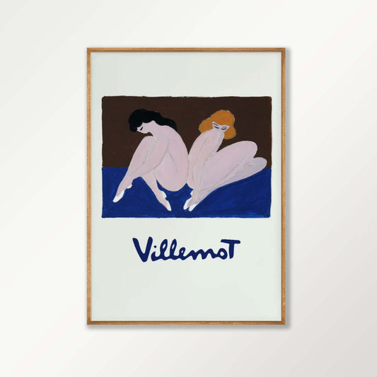 Lotus Ladys by Bernard Villemot in Tasmanian Oak Frame | Atollo Printshop