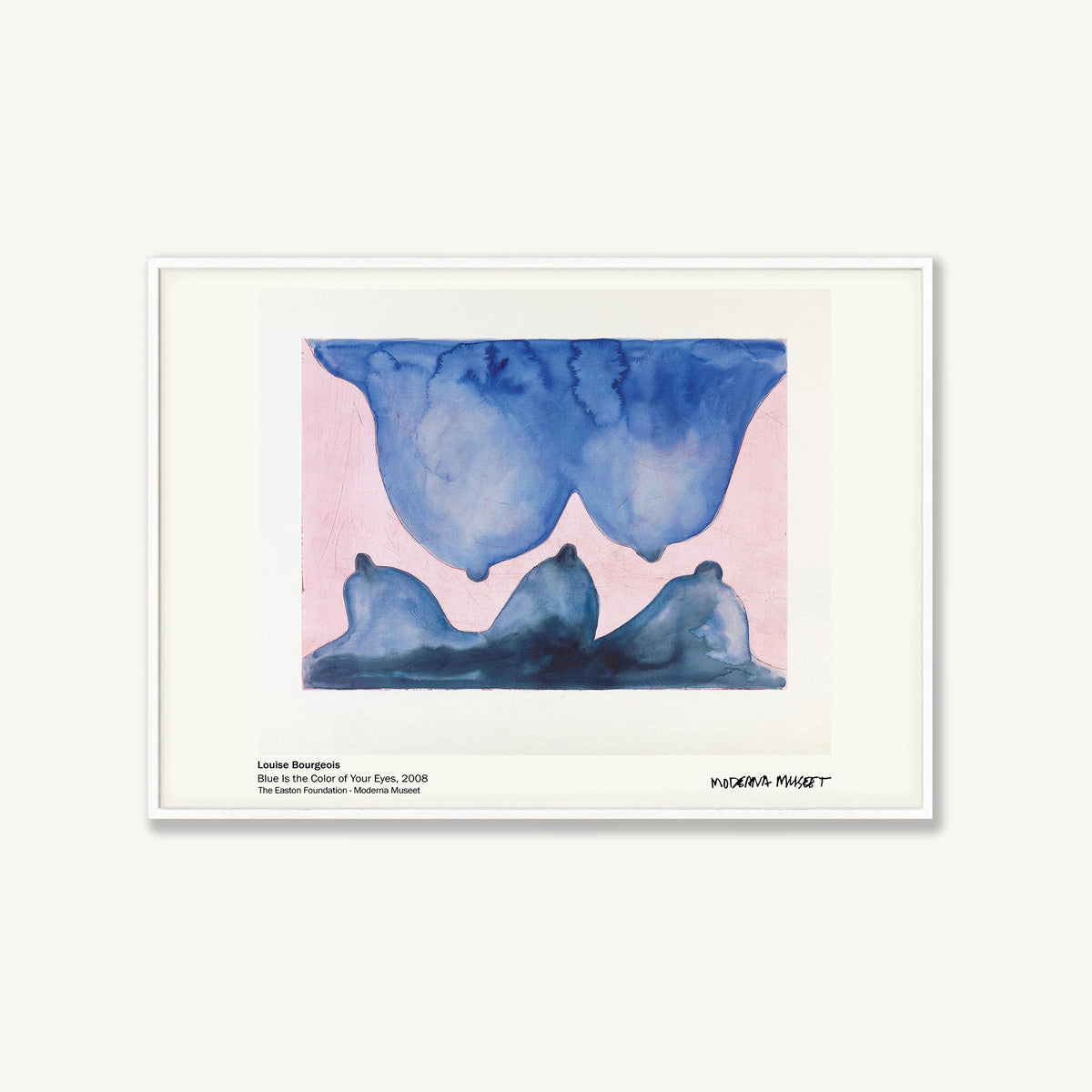 Moderna Museet Exhibition by Louise Bourgeois in Matte White Frame | Atollo Printshop
