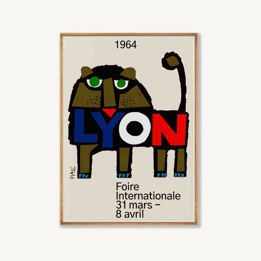 Lyon 1964 by Celestino Piatti in Tasmanian Oak Frame | Atollo Printshop