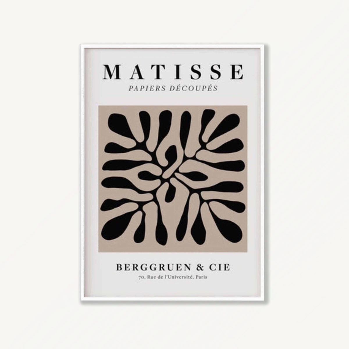 Henri Matisse – Exhibition No.01 in Matte White Frame | Atollo Printshop