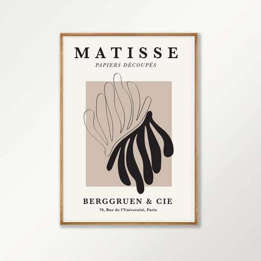 Henri Matisse – Papiers Decoupes Exhibition in Tasmanian Oak Frame | Atollo Printshop
