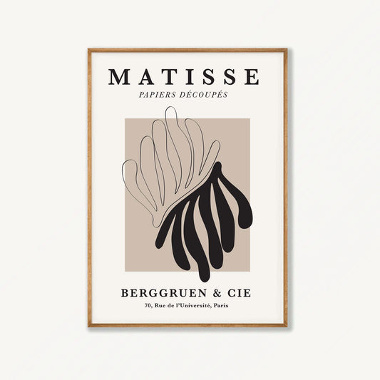 Henri Matisse – Papiers Decoupes Exhibition in Tasmanian Oak Frame | Atollo Printshop
