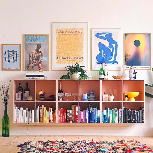 Mid Century Modern Gallery Wall Set Framed Art Print | Atollo Printshop