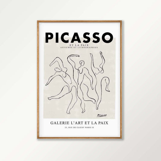 Pablo Picasso – Minimal Exhibition in Tasmanian Oak Frame | Atollo Printshop