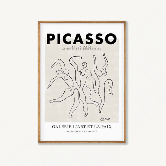 Pablo Picasso – Minimal Exhibition in Tasmanian Oak Frame | Atollo Printshop