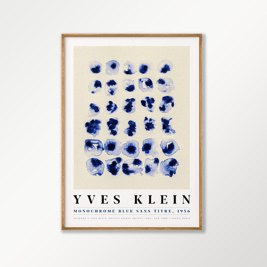 Monochrome by Yves Klein in Tasmanian Oak Frame | Atollo Printshop
