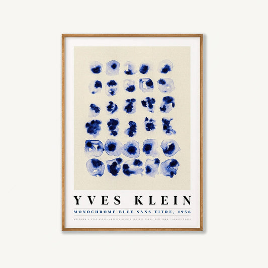 Monochrome by Yves Klein in Tasmanian Oak Frame | Atollo Printshop