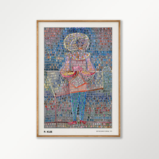 Mosaic by Paul Klee in Tasmanian Oak Frame | Atollo Printshop