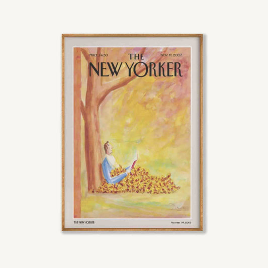 New Yorker Magazine Cover Nov 2007 in Tasmanian Oak Frame | Atollo Printshop