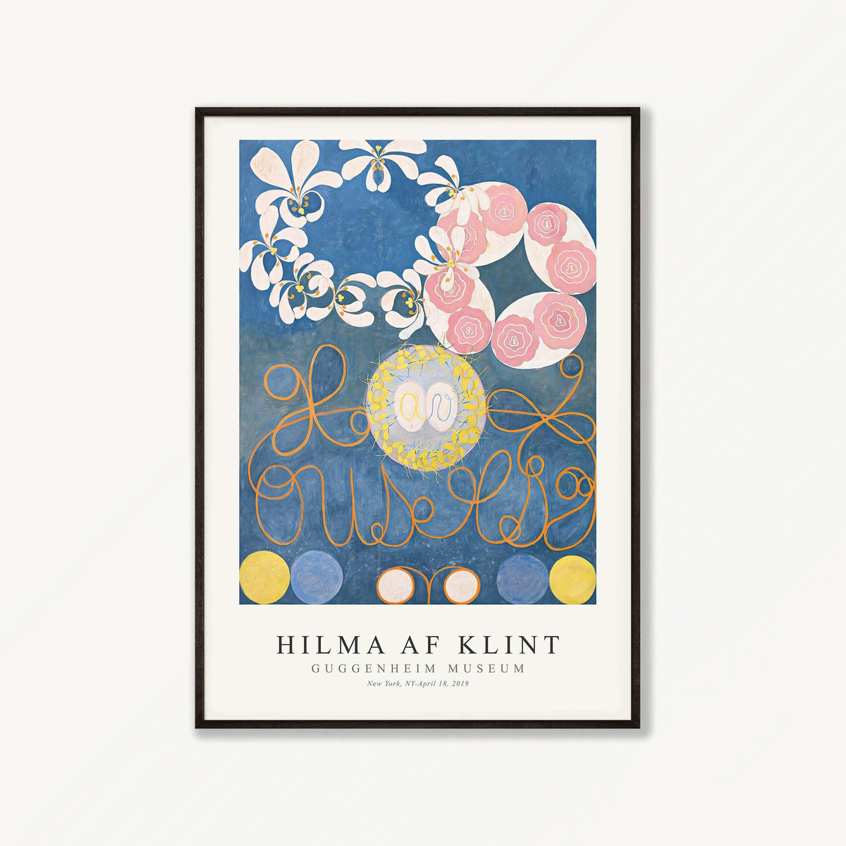 Hilma af Klint – No.1 Childhood in Matte Black Frame | Atollo Printshop