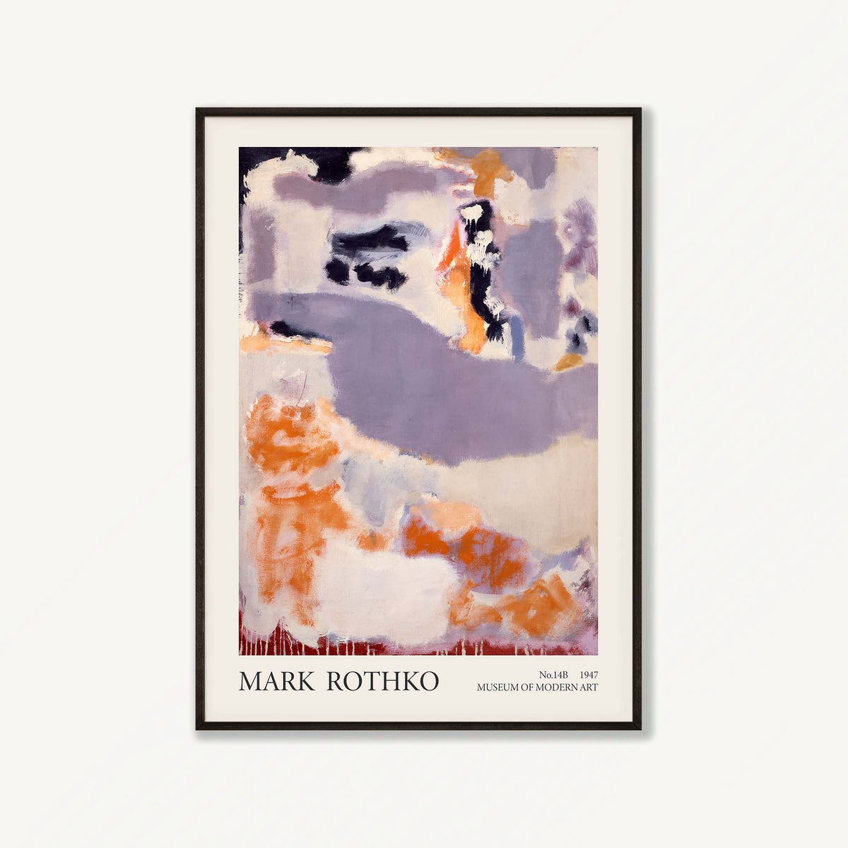 Mark Rothko – No.14B MOMA in Matte Black Frame | Atollo Printshop