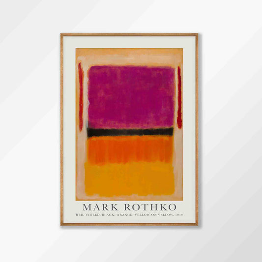 Mark Rothko – Orange On Purple in Tasmanian Oak Frame | Atollo Printshop