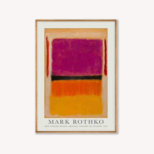 Mark Rothko – Orange On Purple in Tasmanian Oak Frame | Atollo Printshop