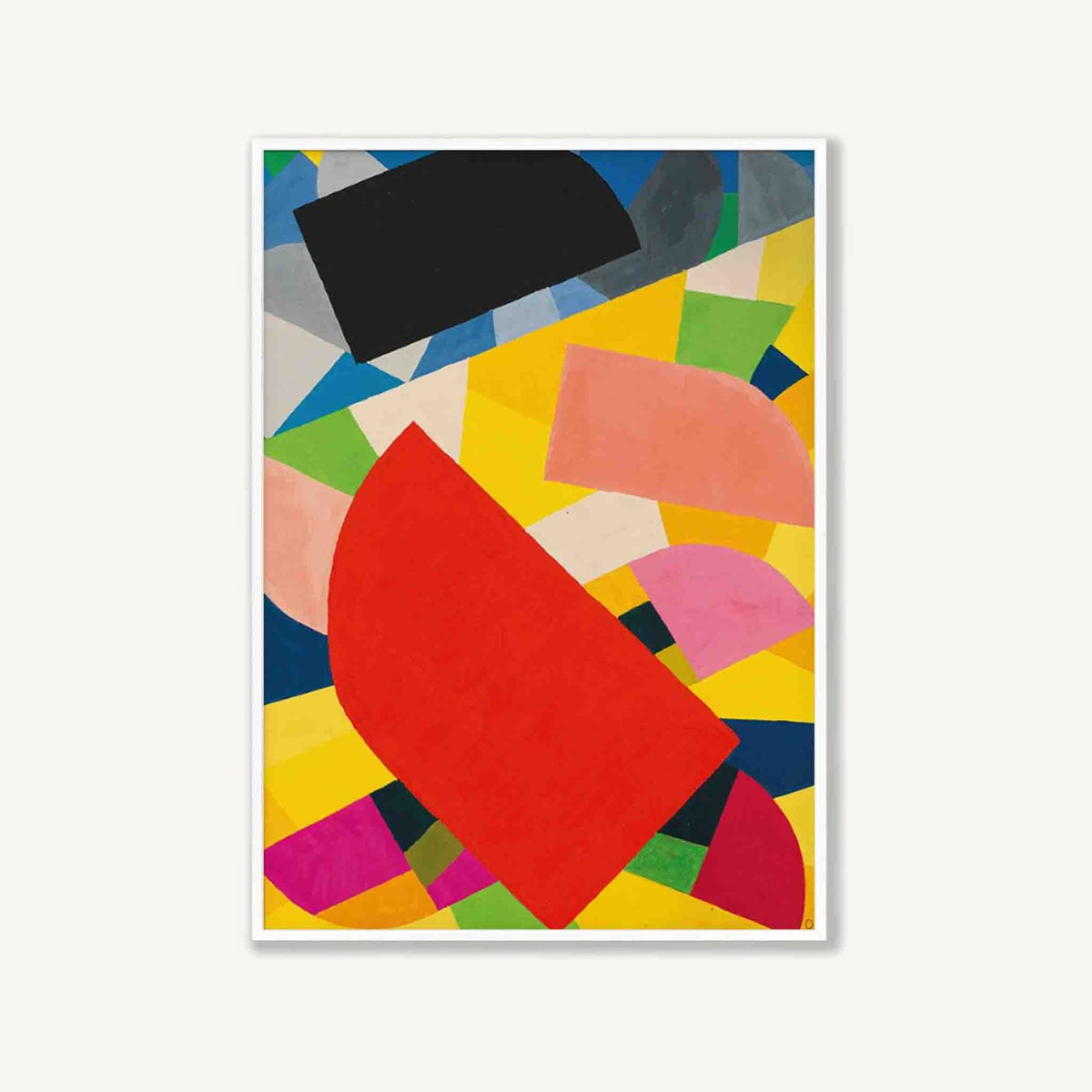 Otto Freundlich Komposition in Matte White Frame | Atollo Printshop