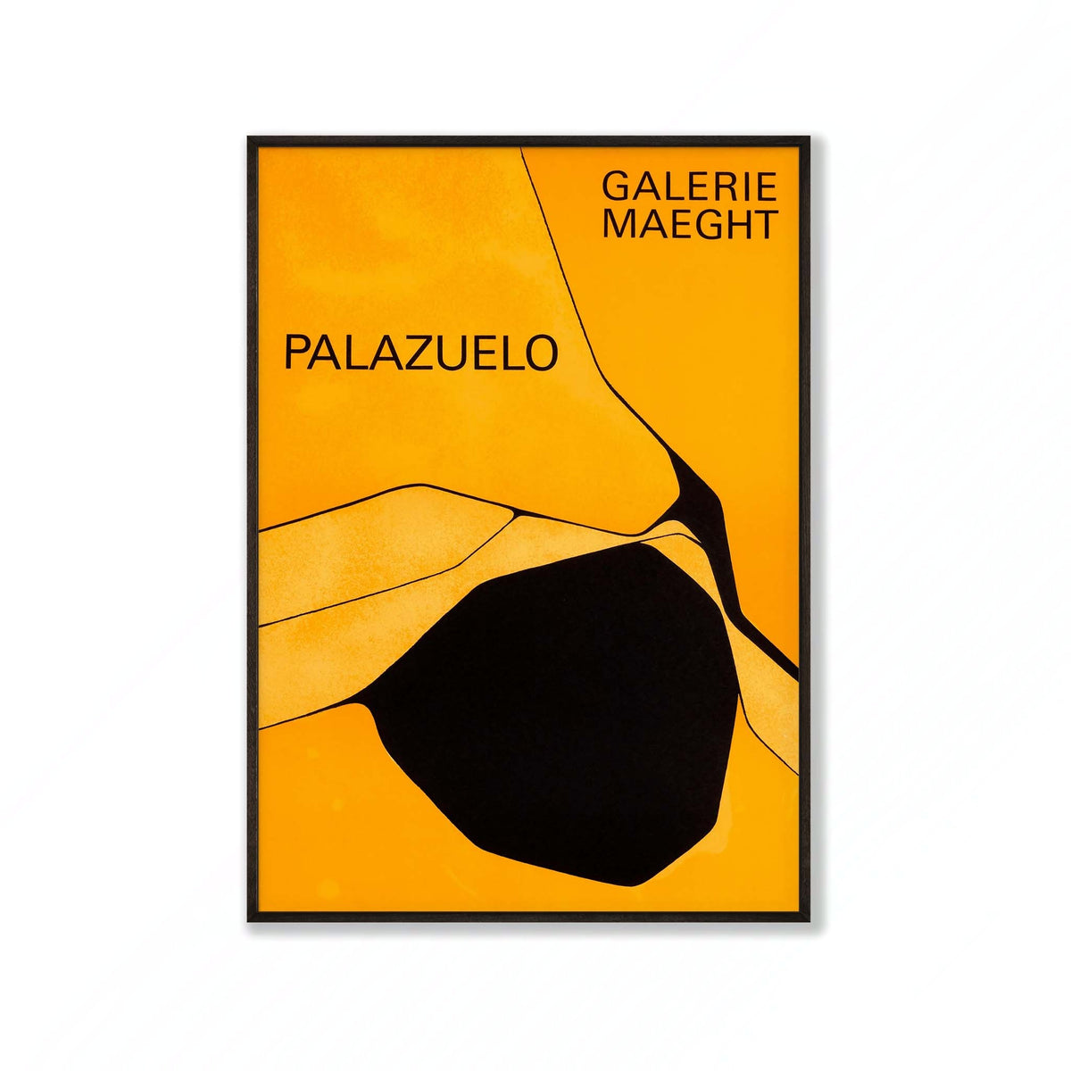 Pablo Palazuelo Exhibition Galerie Maeght in Matte Black Frame | Atollo Printshop