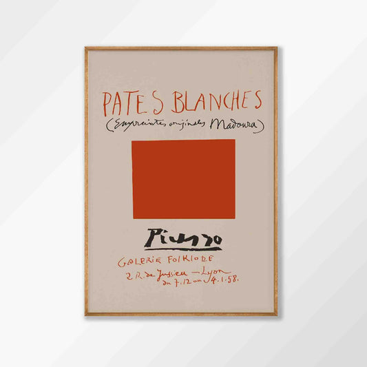 Pablo Picasso – Pates Blanches in Tasmanian Oak Frame | Atollo Printshop