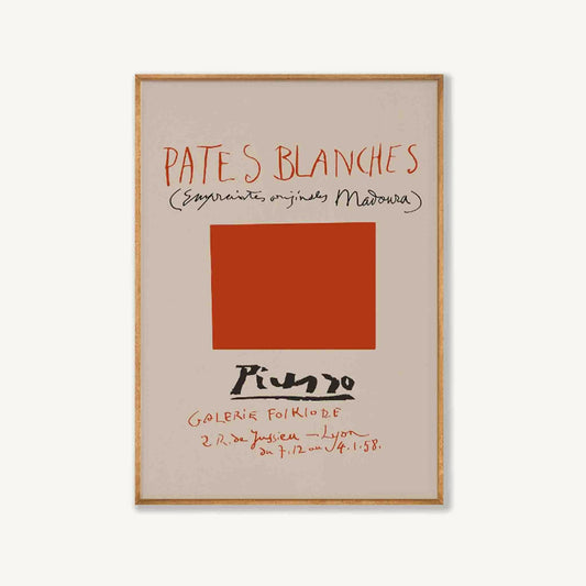 Pablo Picasso – Pates Blanches in Tasmanian Oak Frame | Atollo Printshop