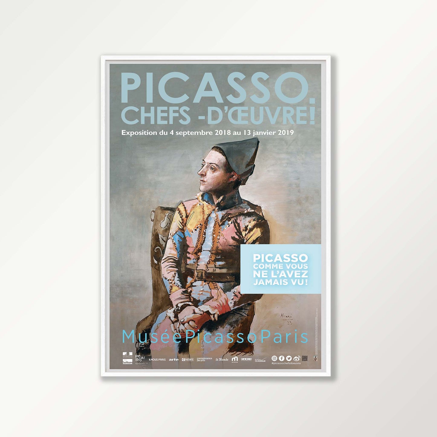 Picasso Chef D'oeuvre Exhibition Poster