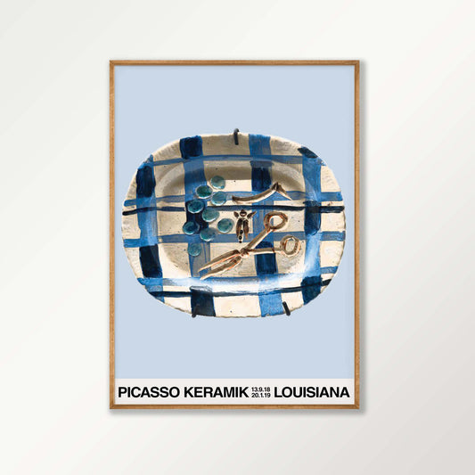 Pablo Picasso – Keramik Louisiana Exhibition in Tasmanian Oak Frame | Atollo Printshop