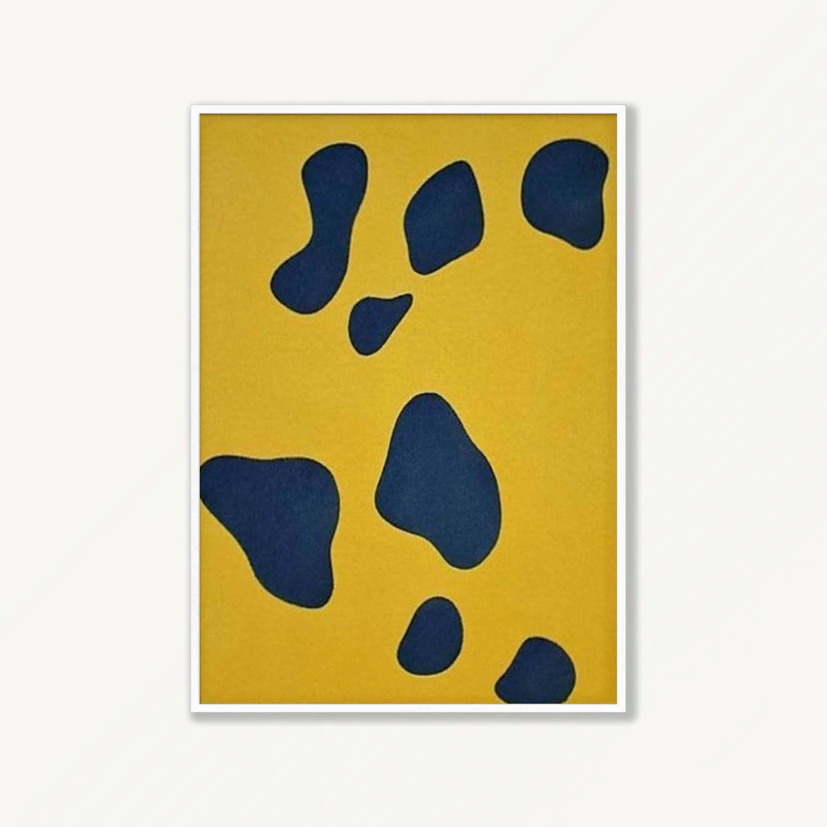 Polka Dots Abstract in Matte White Frame | Atollo Printshop